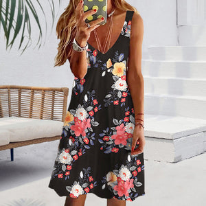 Women 2022 Casual Floral Print Dress