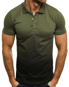 Men's Printing Short-sleeved Polo Shirt
