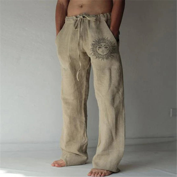 Men Summer New Vintage Cotton Pants