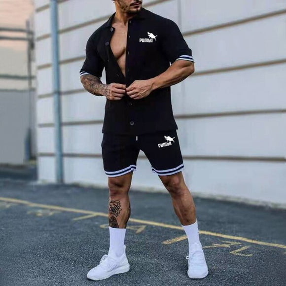 Summer Men's New Shorts Sports Suit