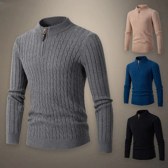 Mens Knitted Business Casual Sweater
