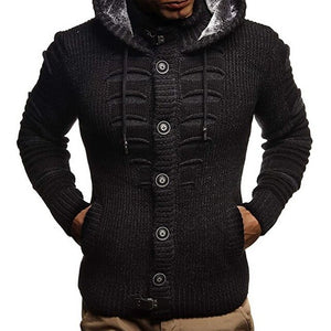 Men's Winter Fashion Hooded Cardigan