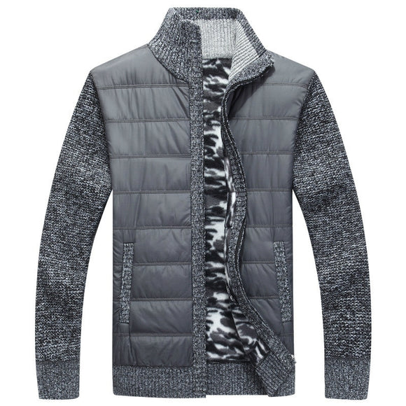 Winter Men's Fleece Sweater Coat