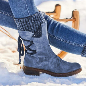 Women Winter Side Zipper Snow Boots