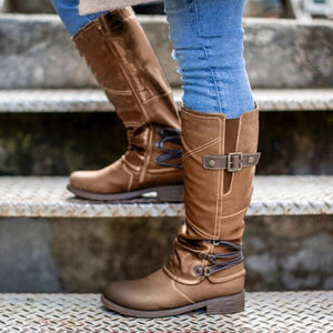 Women Winter Quality Suede Zippers Long Boots
