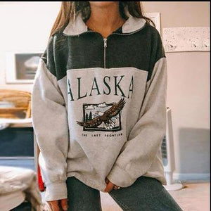 Women Fashion Vintage Casual Pullovers