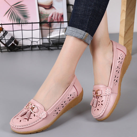 Women Summer Genuine Leather Shoes