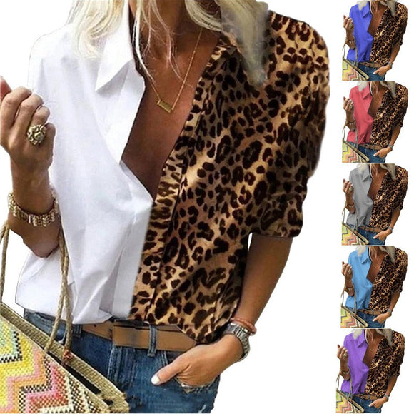 Women's Casual Party Patchwork Shirts