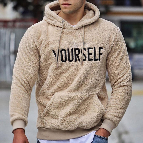 Men England Style Fleece Hoodie Sweatshirts